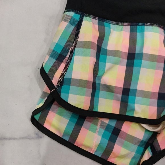 Lululemon Run: Speed Short *2-way Stretch Wee Wheezy Check - Picture 2 of 6